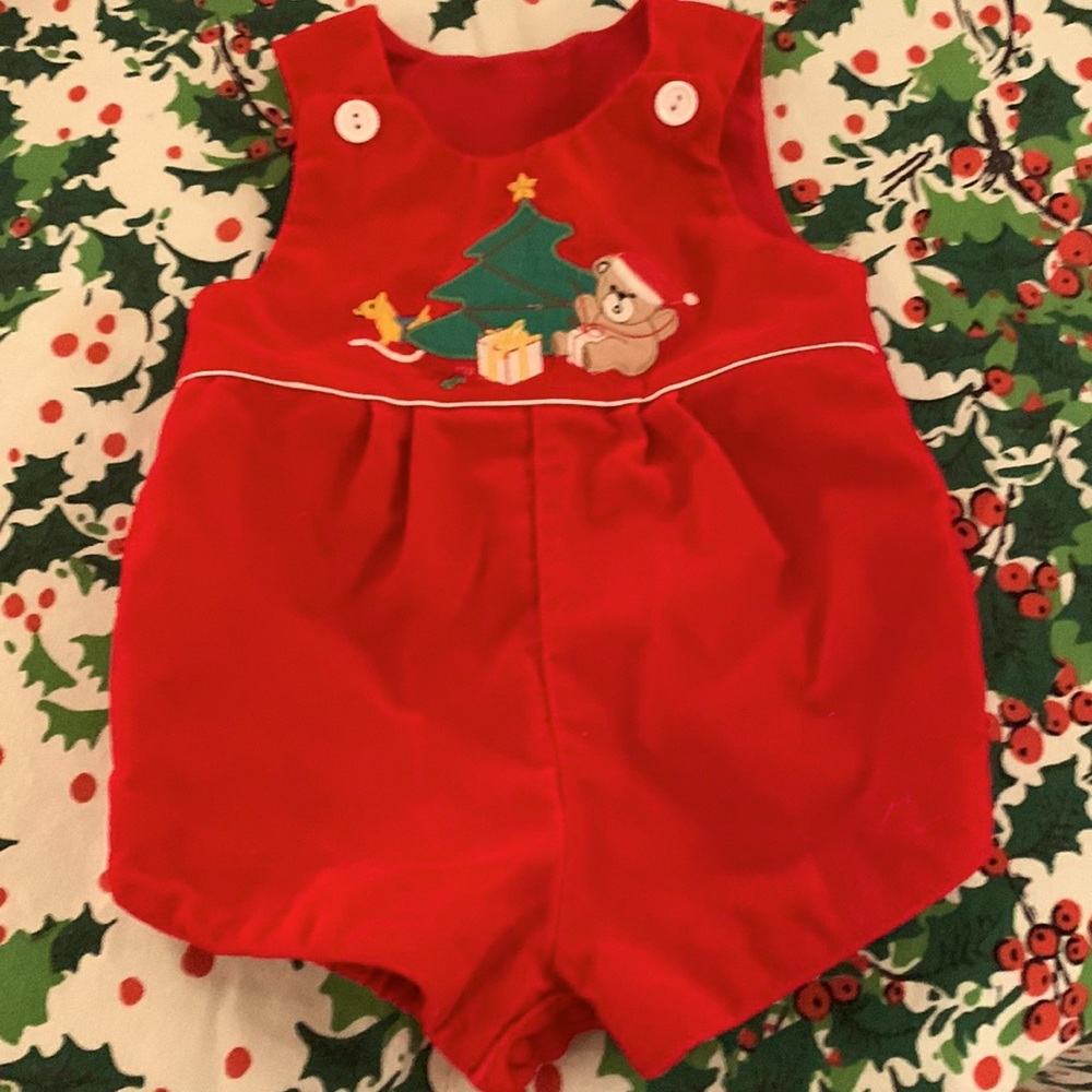 Christmas Velvet Romper